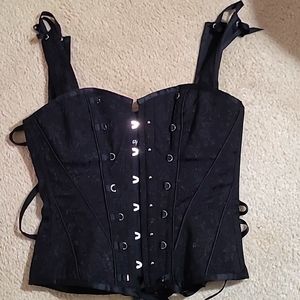 Corset Story Vintage Inspired Overbust Corset with Shoulder Straps